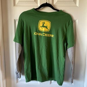John Deere Shirt Size Boys Youth XL 18 Long Sleeve T Shirt